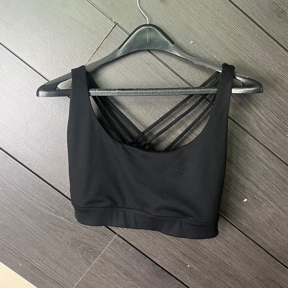 Victoria's Secret On Point Women's‎ Sports Bra Strappy Back XL Black Activewear